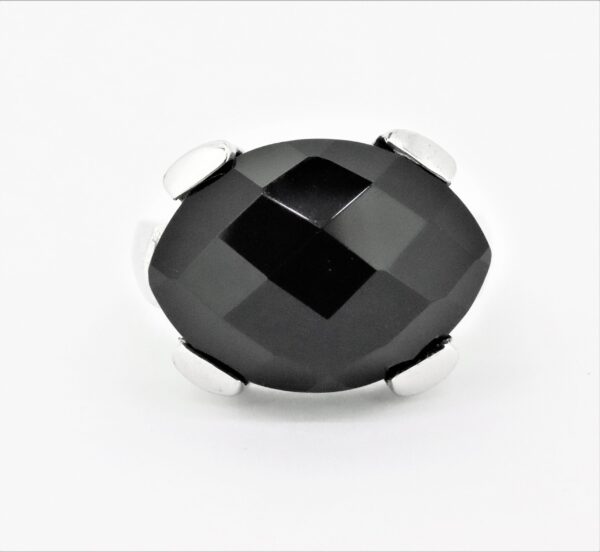 Ring  Sterlingsilber mit  Onyx geschliffen