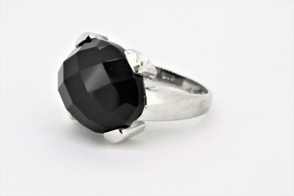 Ring  Sterlingsilber mit  Onyx geschliffen – Bild 2