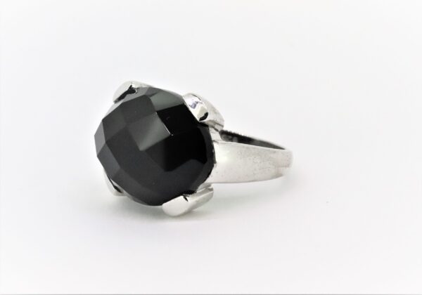 Ring  Sterlingsilber mit  Onyx geschliffen – Bild 3
