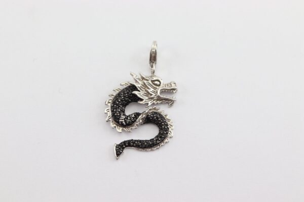 Chamsanhänger  Drachen  Sterlingsilber rhodiniert – Bild 2