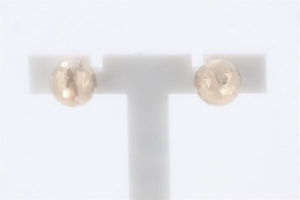 feine Ohrstecker in Rotgold -Kugel – Bild 2