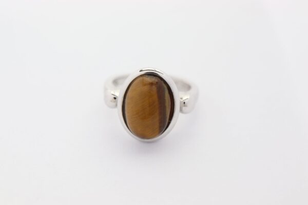 Ring mit Tigerauge -Sterlingsilber – Bild 5