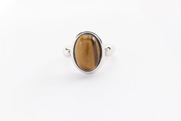 Ring mit Tigerauge -Sterlingsilber – Bild 4