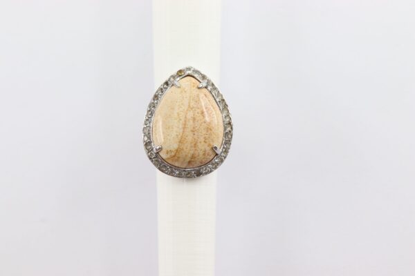 Ring mit Landschafts-Jaspis in Sterlingsilber – Bild 2