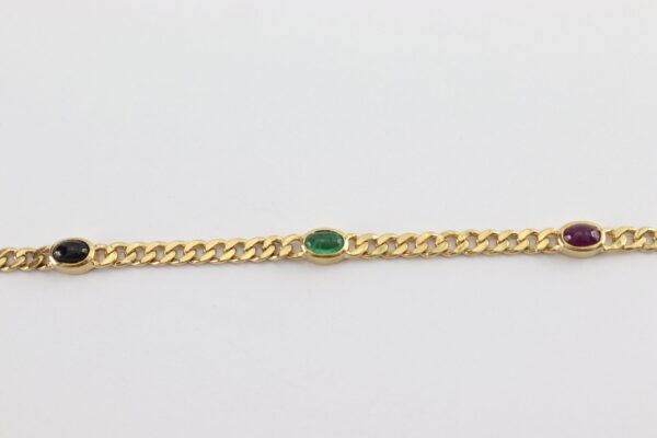 Armband in Gelbgold mit echten Steinen – Bild 5