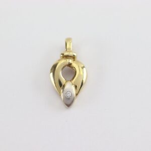 Anhänger in Gelbgold und  Weißgold - ohne Kette