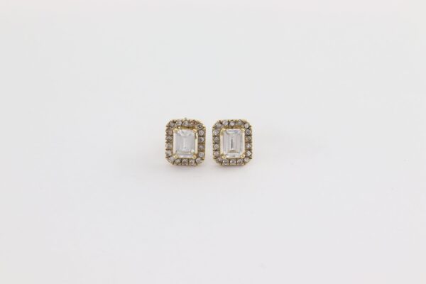 Ohrstecker in Gelbgold mit Zirkonia