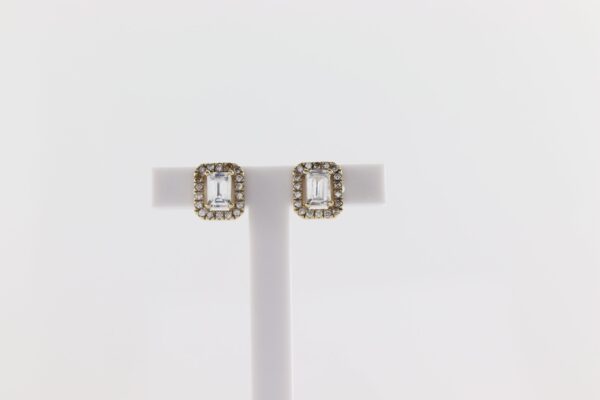 Ohrstecker in Gelbgold mit Zirkonia – Bild 4