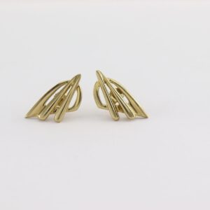 elegante Ohrstecker in Gelbgold ohne Stein