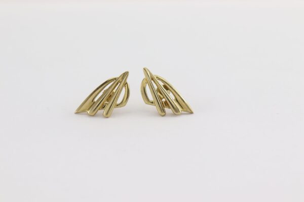elegante Ohrstecker in Gelbgold ohne Stein