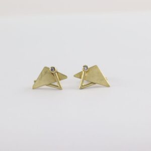 Gold Ohrstecker mit Zirkonia