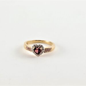 Damenring in Gelbgold mit Zirkonia