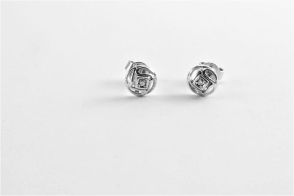 sehr schöne exclusive Ohrstecker mit Diamant – Bild 2