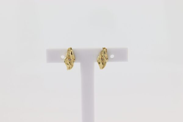Ohrstecker in Gelbgold  mit Diamant