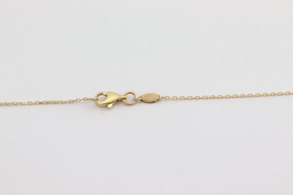 Ein feine Collier in Gelbgold mit Granat – Bild 4