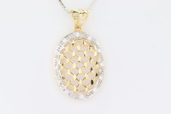 Anhänger in Gelbgold mit Zirkonia