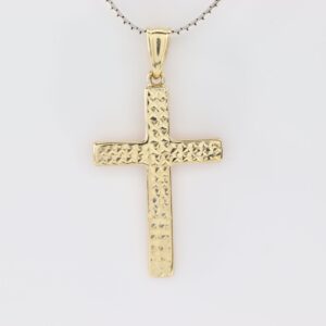 Feines Kreuz in Gelbgold - (  OHNE KETTE  )