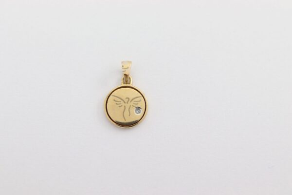 Anhänger in Gelbgold  mit Diamant - ( OHNE  KETTE  ) – Bild 3
