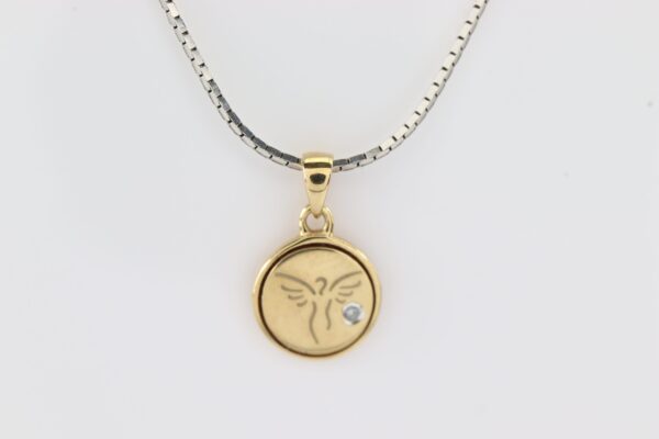 Anhänger in Gelbgold  mit Diamant - ( OHNE  KETTE  ) – Bild 4