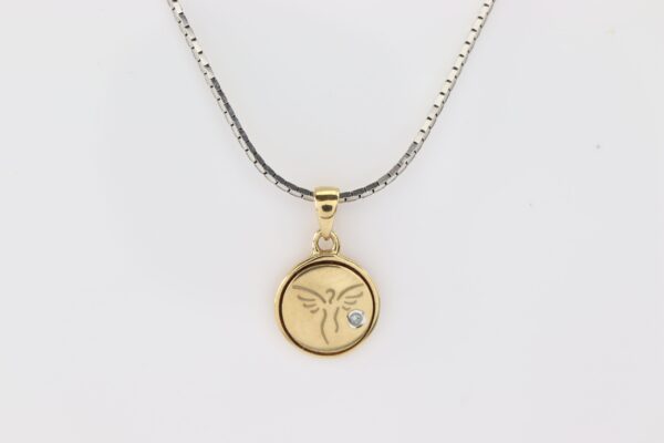 Anhänger in Gelbgold  mit Diamant - ( OHNE  KETTE  ) – Bild 5