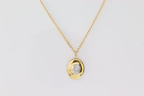 sehr feines Collier  mit Diamanten  #Gold-322-3
