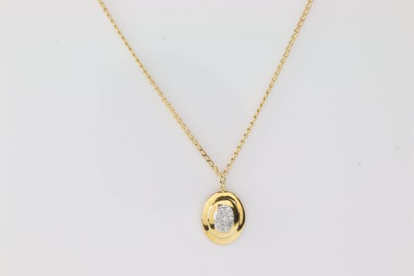 sehr feines Collier  mit Diamanten  #Gold-322-3 – Bild 3