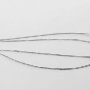 sehr schöne, feine Kette in Weißgold