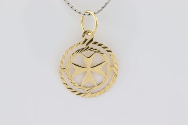 Anhänger in Gelbgold mit Kreuz ( OHNE  KETTE )