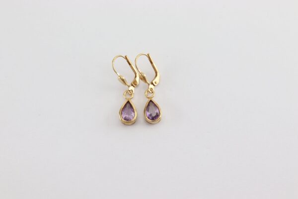 liebliche Ohrhänger mit Amethysten – Bild 2