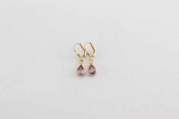 liebliche Ohrhänger mit Amethysten – Bild 4