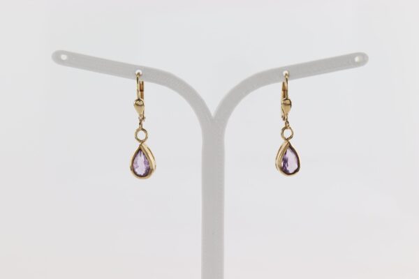 liebliche Ohrhänger mit Amethysten – Bild 5