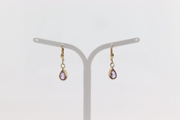 liebliche Ohrhänger mit Amethysten – Bild 6