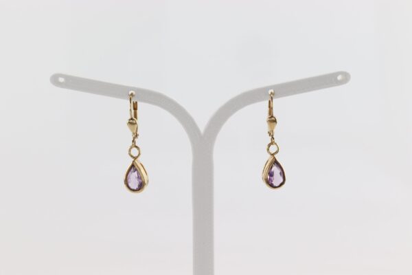 liebliche Ohrhänger mit Amethysten – Bild 7