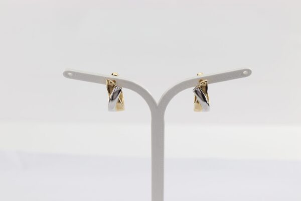 Feine Creolen in Gelbgold und in Weißgold. – Bild 6
