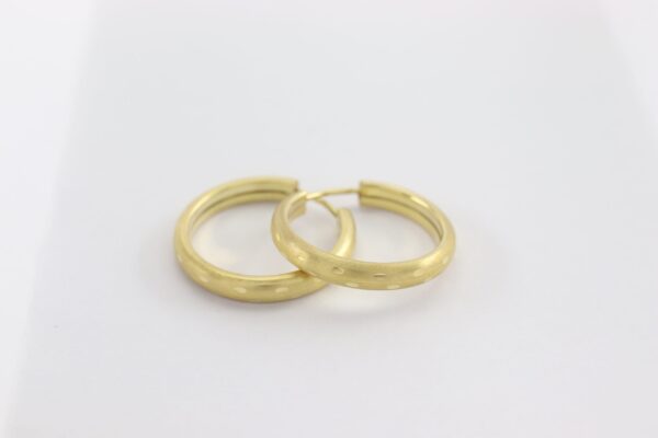 Creolen  in Mattgold -