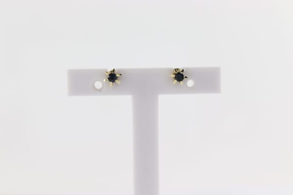 Sehr feine Ohrstecker Gelbgold gearbeitet. – Bild 3