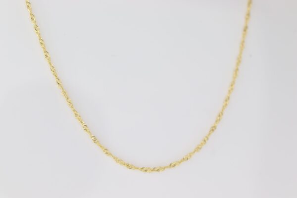 feine Kette in Gelbgold – Bild 2