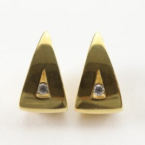 wunderschöne Ohrringe in Gelbgold mit Zirkonia