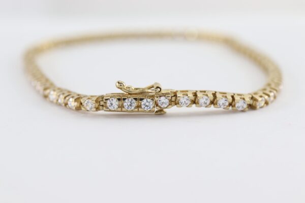 Armband - Gelbgold mit Zirkonia – Bild 9