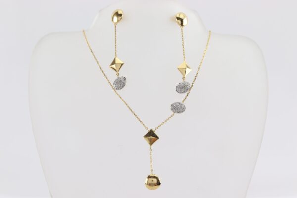 Set - Collier und Ohrstecker - – Bild 3