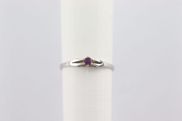 Ring in Weißgold - mit Rubin - – Bild 5