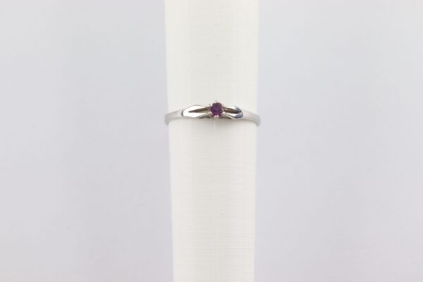 Ring in Weißgold - mit Rubin - – Bild 6