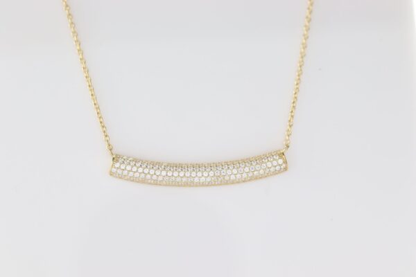 Collier in Gelbgold  mit Zirkonia