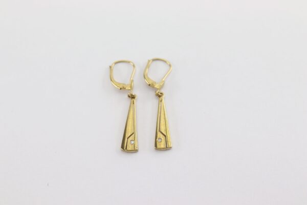 elegante Ohrhänger in Gelbgold