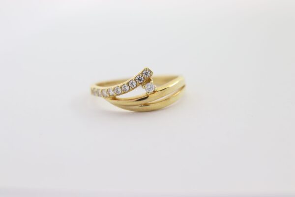Ring mit klaren Zirkonia
