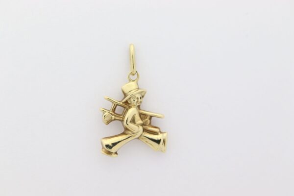 Kleiner Schornsteinfeger  14 Karat Gold – Bild 3