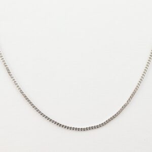 feine Kette in Weißgold