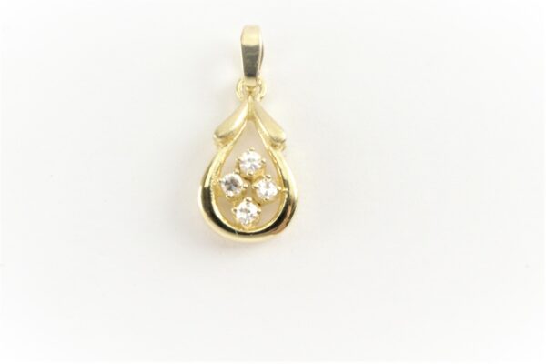 sehr feiner Anhänger mit 4 Diamanten