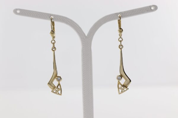 Ohrstecker  in Gelbgold  mit Zirkonia – Bild 5