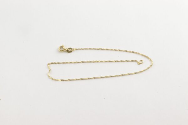 Sehr feine, leichte Kette in Gelbgold – Bild 4